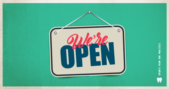 We are open